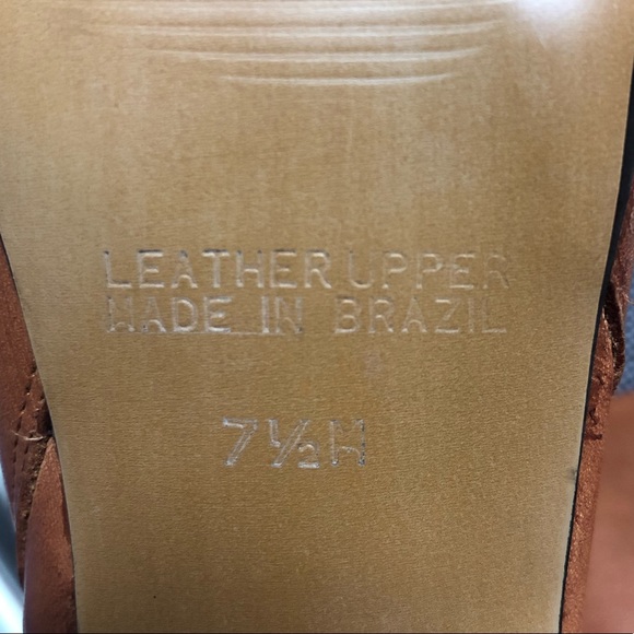 Two Lips Women’s Brown Leather Fringed Boots 7 1/2 - Picture 5 of 8